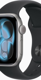 Apple Watch Series 11 GPS 42mm Space Grey Alu. Case w. Black S. Band - S/M (MEQW4)