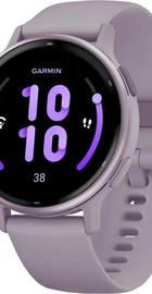 Garmin vivoactive 5 Metallic Orchid Aluminum Bezel with Orchid Case and Silicone (010-02862-13/53)