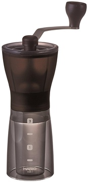 HARIO Ceramic Coffee Mill Mini-Slim + (MSS-1DTB)