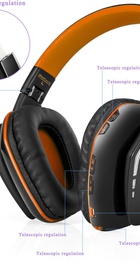 Kotion EACH B3506 со складной конструкцией (Черно-оранжевый)