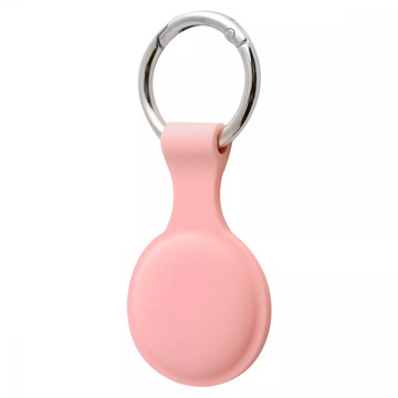 Apple AirTag Silicone Key Ring Pink Sand