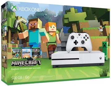 Microsoft Xbox One S 500Gb White + Minecraft