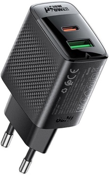 Acefast A98 PD GaN 30W (USB-C + USB-A) Black