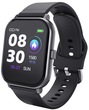 Lemfo T55 c цветным дисплеем и тонометром (Черный)