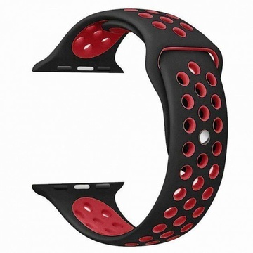 Apple Watch 42mm/44mm/45mm/46mm/49mm Sport Band Nike Black/Red (copy)