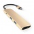 Satechi Slim Aluminum Type-C Multi-Port Adapter Gold (ST-CMAG)