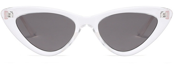SOLO TU Trend Cat Eye Women Glasses (SH991-C9) (Clear Frame/Grey Lenses)