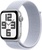 Apple Watch SE 2 GPS 40mm Silver Aluminium Case w. Blue Cloud Sport Loop (MXEE3)