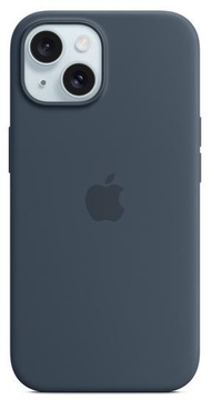 Apple iPhone 15 Silicone Case with MagSafe Storm Blue (MT0N3)
