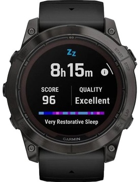 Garmin Fenix 7X Pro Sapphire Solar Carbon G. DLC Tit. with Black Band (010-02778-10/11/54)