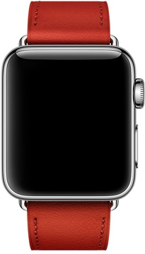 Apple Watch Hermes Leather Single Tour 38mm/40mm/41mm/42mm Capucine Swift (MMP32)