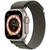 Apple Watch Ultra GPS + Cellular 49mm Titanium Case with Green Alpine Loop - Large (MQEX3/MQFP3)