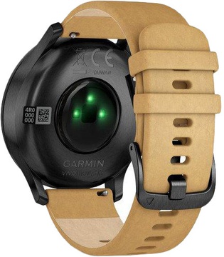 Garmin VIVOMOVE HR PREMIUM ONYX BLACK WITH TAN SUEDE BAND ONE-SIZE (010-01850-00)