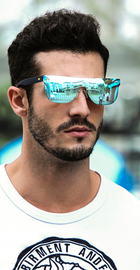 HDCRAFTER Sunglasses Men Gold/Grey