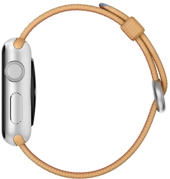 Apple Woven Nylon for Watch 38mm/40mm/41mm/42mm Gold/Royal Blue (MM9M2)