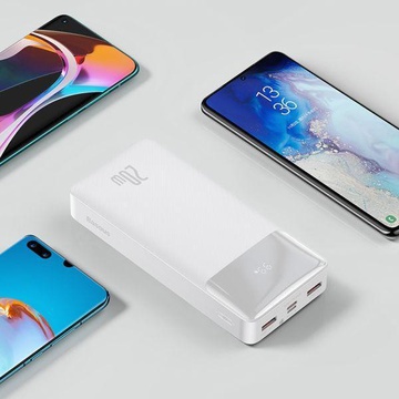Baseus Bipow Digital Display Powerbank 20000mAh 20W White (PPDML-M02)