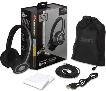 Monster iSport Freedom Wireless Bluetooth On-Ear Black
