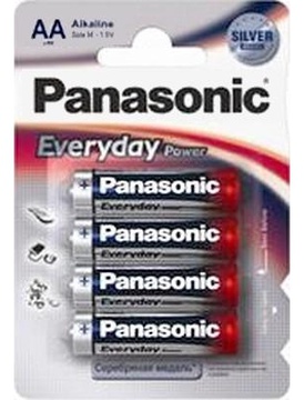 Panasonic AA bat Alkaline 4шт Everyday Power (LR6REE/4BR)