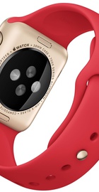 Apple Watch Sport 38mm Gold Aluminum Case with Red Sport Band (MMEC2)