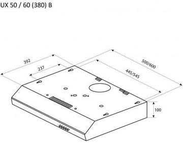 Pyramida UX 50 (380) B WH