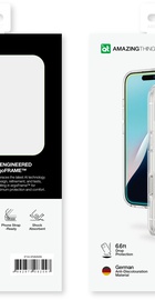 AmazingThing Minimal Case for iPhone 16 Pro with MagSafe Rainbow Clear