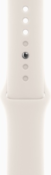 Apple Watch Series 10 GPS + Cellular 46mm Gold Titanium Case With Starlight Sport Band - M/L (MWYY3)