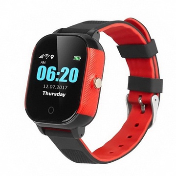 Lemfo DF50 Ellipse Aqua с GPS трекером (Черно-красный)