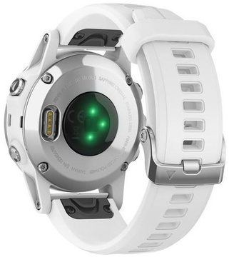 Garmin Fenix 5S Plus Sapphire White with Carrera White Band (010-01987-01)