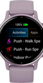 Garmin vivoactive 5 Metallic Orchid Aluminum Bezel with Orchid Case and Silicone (010-02862-13/53)
