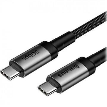 Baseus Cafule series cable Type-C PD3.1 Gen1 60W 20V/3A 1m Gray+Black (CATKLF-RG1)