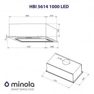 Minola HBI 5614 WH 1000 LED