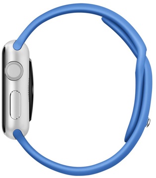 Apple Watch Sport 38mm Silver Aluminum Case with Royal Blue Sport Band (MMF22)