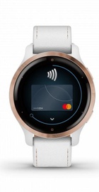 Garmin Venu 2S Rose Gold with White Leather Band (010-02429-23) (UA)