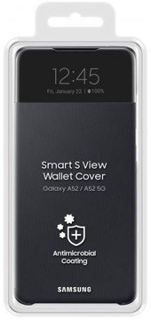 Samsung A525 Galaxy A52 S View Wallet Cover Black (EF-EA525PBEG)