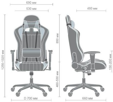Art Metal Furniture(AMF) VR Racer Shepard (515281)