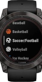 Garmin Fenix 7X Pro Sapphire Solar Carbon G. DLC Tit. with Black Band (010-02778-10/11/54)