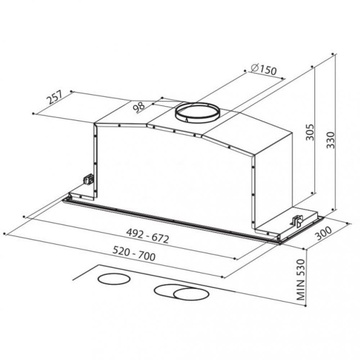 Faber INCA LUX EV8 X/BK A52 (110.0356.519)