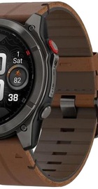 Garmin Fenix 8 Pro 51 mm AMOLED Carbon Gray DLC Titanium with Chestnut Leather Band (010-03199-40)