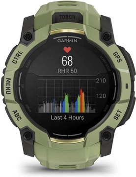 Garmin Instinct 3 50mm AMOLED Green with Fern Green Band (010-03020-02)