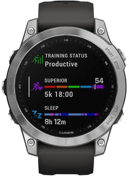 Garmin Fenix 7 Silver with Graphite Band (010-02540-00/01)