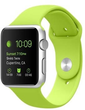 Apple Watch 38mm/40mm/41mm/42mm Lime Green Sport Band (high copy)