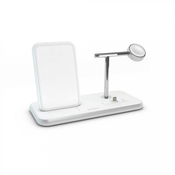 Zens Stand + Dock + Watch Aluminium Wireless Charger 10W White (ZEDC07W/00)