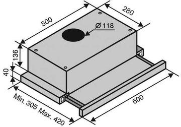 Ventolux GARDA 60 INOX (750) SMD LED