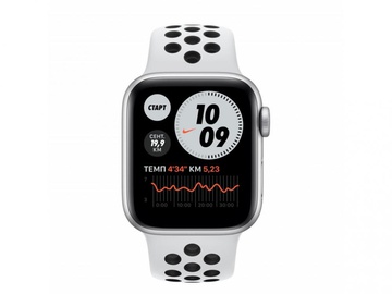 Apple Watch Nike SE GPS 44mm Silver Alum Case with Pure Platinum/Black Nike Sport Band (MKQ73)