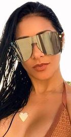 HBK Sexy Luxury Rimless Sunglasses Mirror (c2 silver)