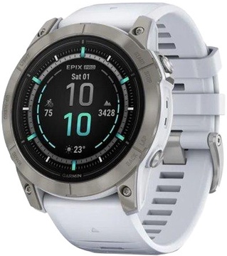 Garmin Epix Pro Gen 2 Sapphire 51mm Titanium w. Whitestone Band (010-02804-10/11)