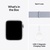 Apple Watch SE 2 GPS 44mm Silver Aluminium Case w. Blue Cloud Sport Loop (MXET3)