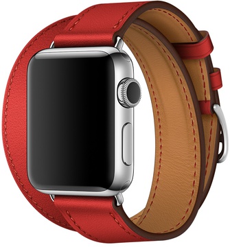 Apple Watch Hermes Barenia Leather Double Tour Regular 38mm/40mm/41mm/42mm Capucine (MMNX2)