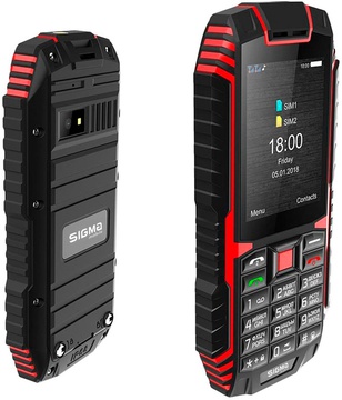 Sigma mobile X-treme DT68 black-red