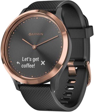 Garmin VIVOMOVE HR SPORT BLACK ROSE GOLD SMALL/MEDIUM (010-01850-26)